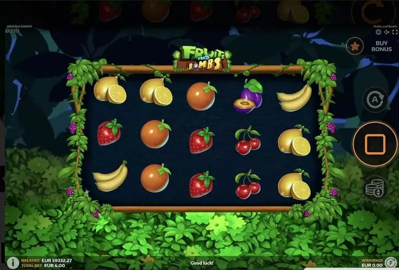 Fruits and Bombs Mancala Gaming Slots - Main Screen Reels