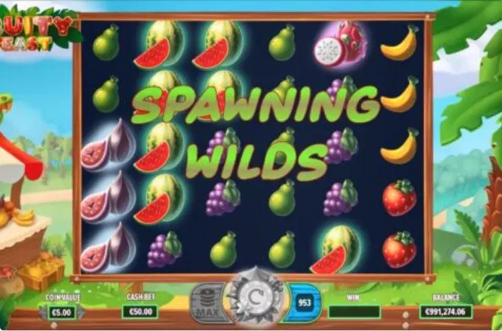 Fruity Feast Dragon Gaming Slots - Main Screen Reels