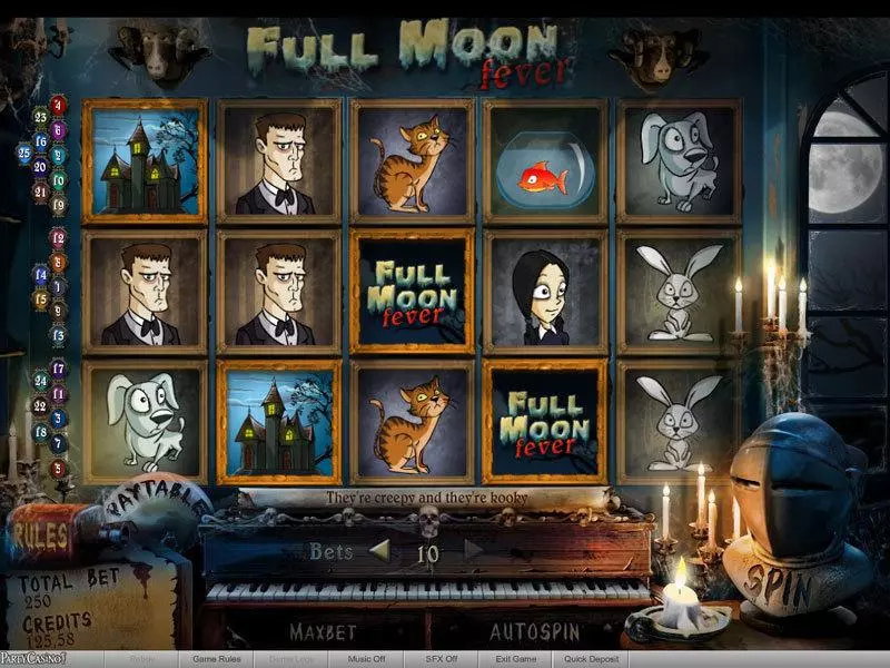 Full Moon Fever bwin.party Slots - Main Screen Reels