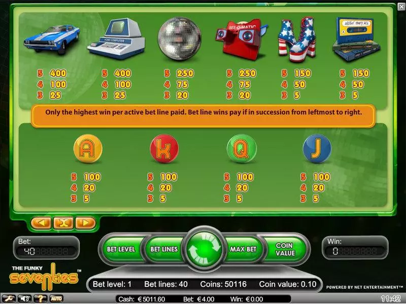 Funky Seventies NetEnt Slots - Info and Rules