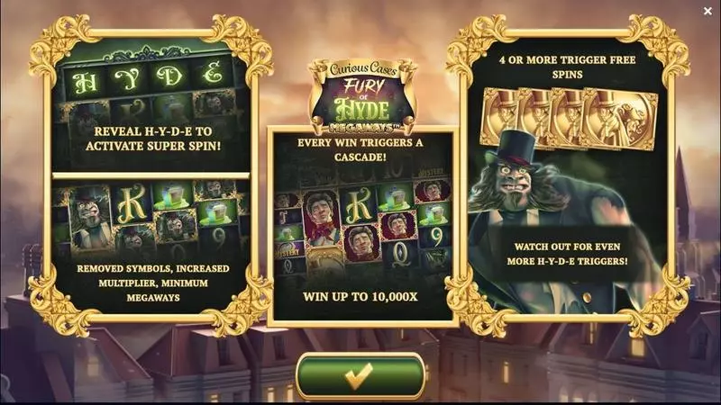 Fury of Hyde Megaways Jelly Entertainment Slots - Info and Rules