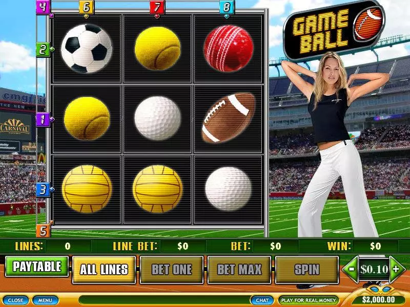 Game Ball PlayTech Slots - Main Screen Reels