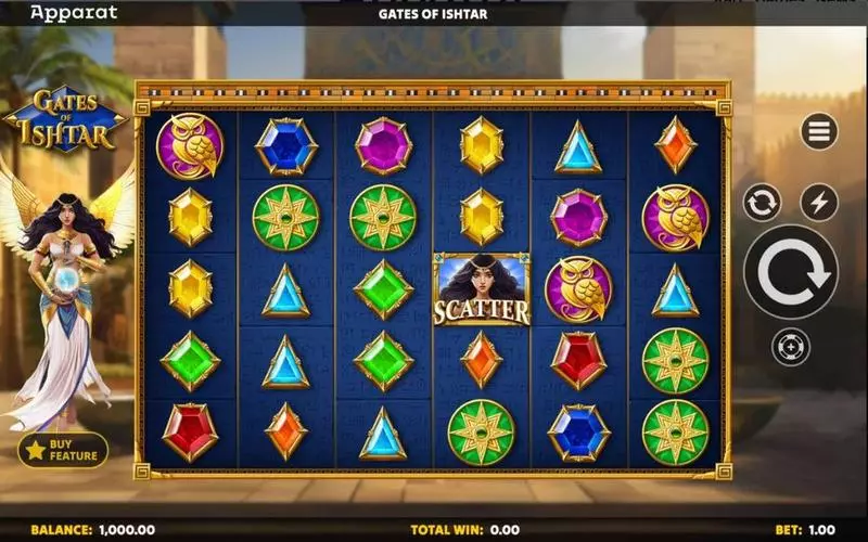 Gates Of Ishtar Apparat Gaming Slots - Main Screen Reels