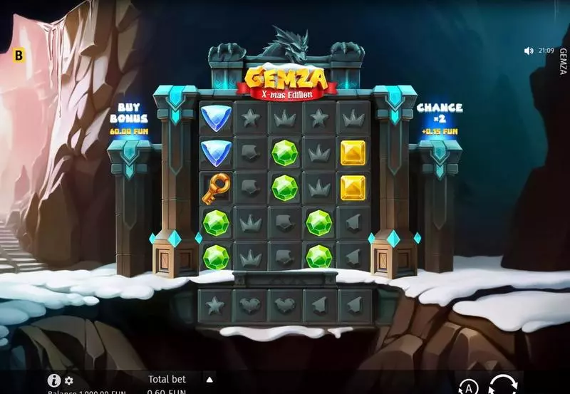Gemza X-mas BGaming Slots - Main Screen Reels