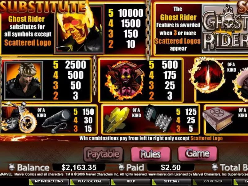 Ghost Rider CryptoLogic Slots - Info and Rules