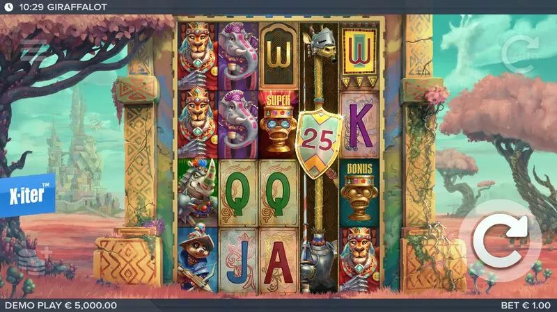 Giraffalot Elk Studios Slots - Main Screen Reels