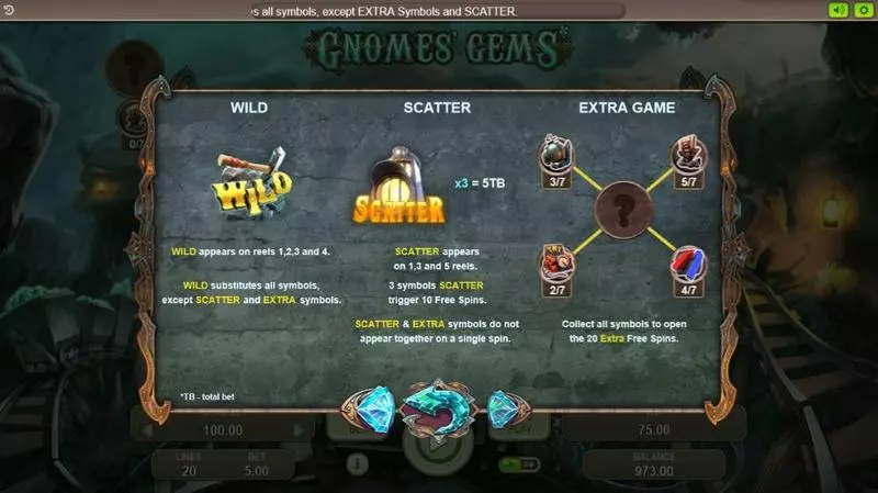 Gnomes' Gems Booongo Slots - Info and Rules
