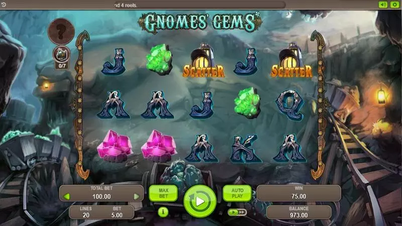 Gnomes' Gems Booongo Slots - Main Screen Reels
