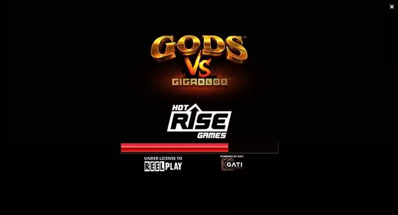 Gods VS Gigablox ReelPlay Slots - Introduction Screen