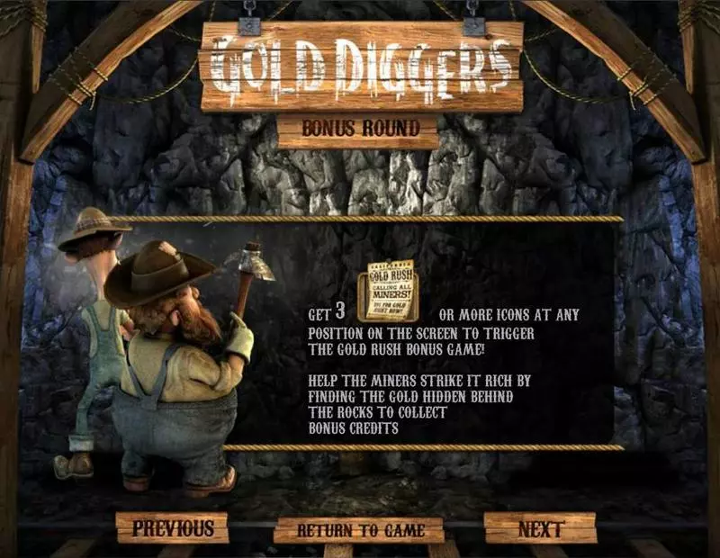Gold Diggers BetSoft Slots - Bonus 1