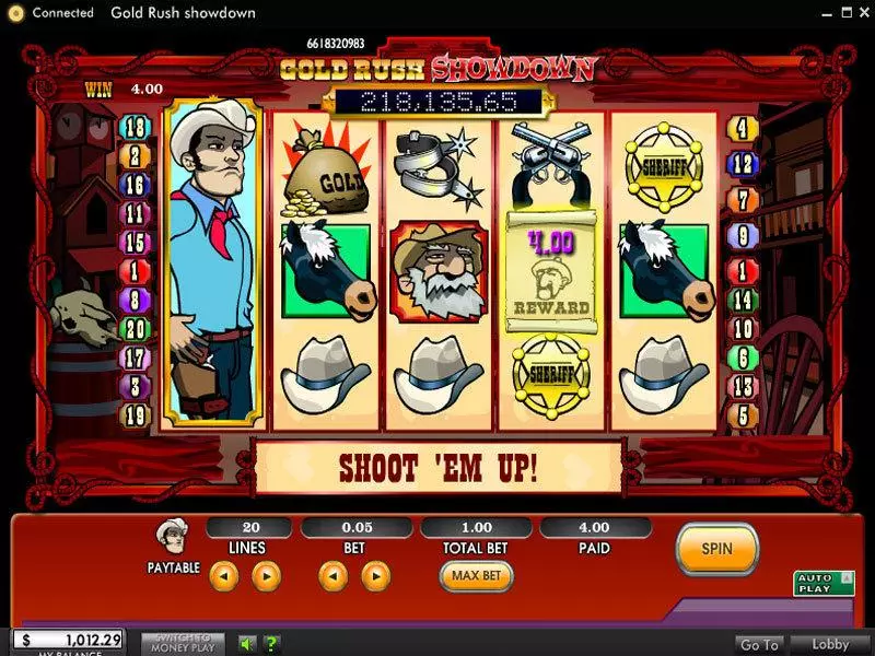 Gold Rush Showdown 888 Slots - Bonus 1