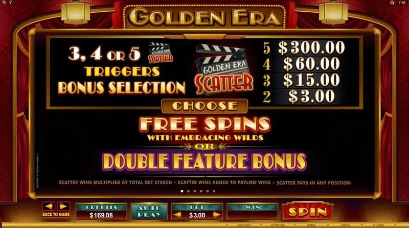 Golden Era Microgaming Slots - Info and Rules