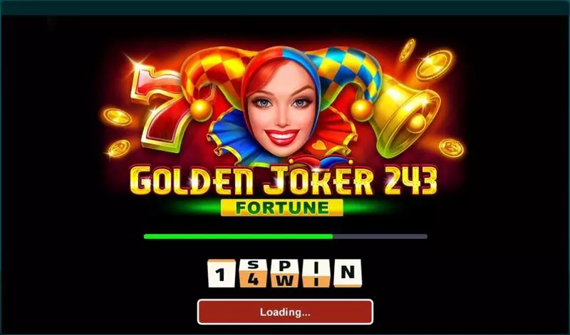 Golden Joker 243 Fortune 1Spin4Win Slots - Introduction Screen