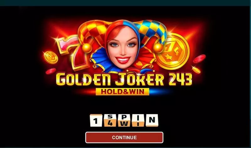Golden Joker 243 Hold and Win 1Spin4Win Slots - Introduction Screen
