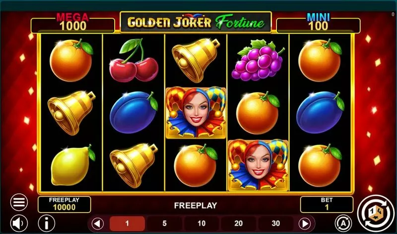Golden Joker Fortune 1Spin4Win Slots - Main Screen Reels