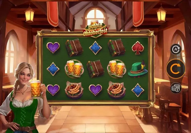 Goldie at Oktoberfest Mancala Gaming Slots - Introduction Screen