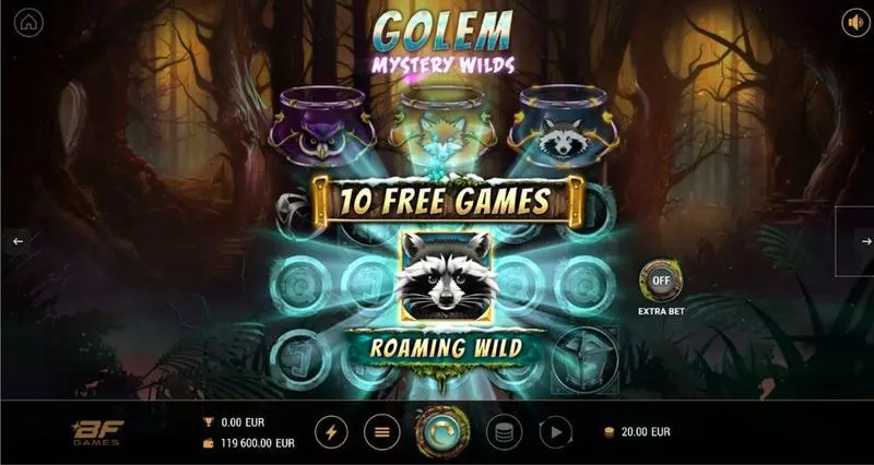 Golem Mystery Wilds BF Games Slots - Free Spins Feature