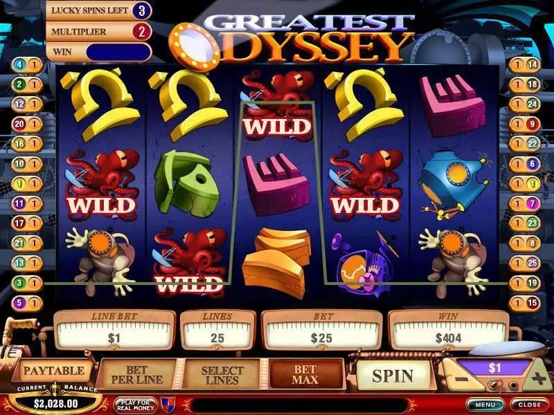 Greatest Odyssey PlayTech Slots - Bonus 1