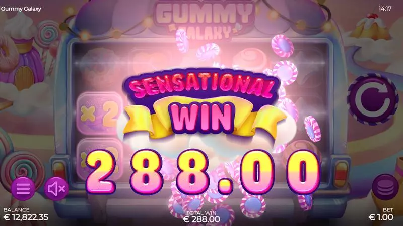 Gummy Galaxy Armadillo Studios Slots - Winning Screenshot