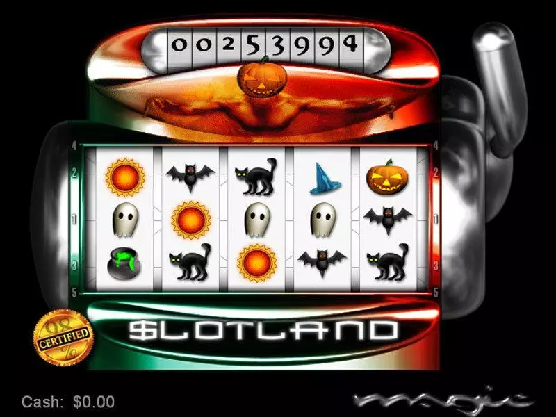 Halloween Magic Slotland Software Slots - Main Screen Reels