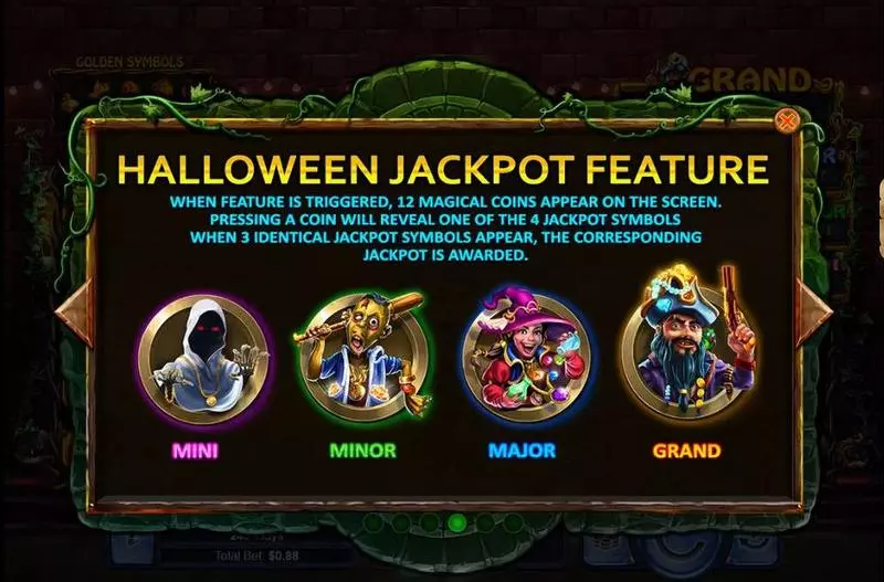 Halloween Treasures RTG Slots - Free Spins Feature