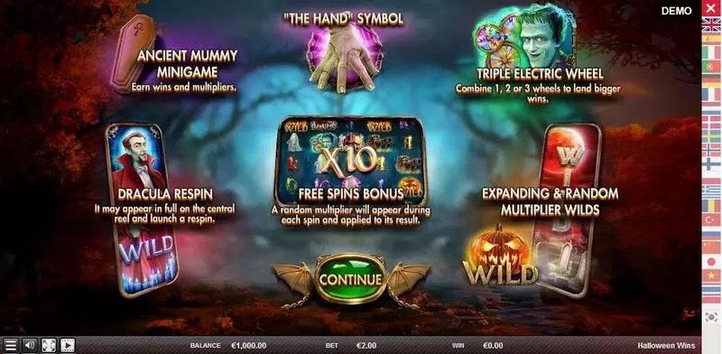 Halloween Wins Red Rake Gaming Slots - Info and Rules