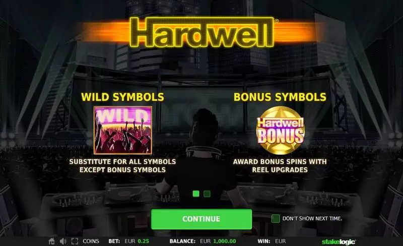 Hardwell StakeLogic Slots - Info and Rules