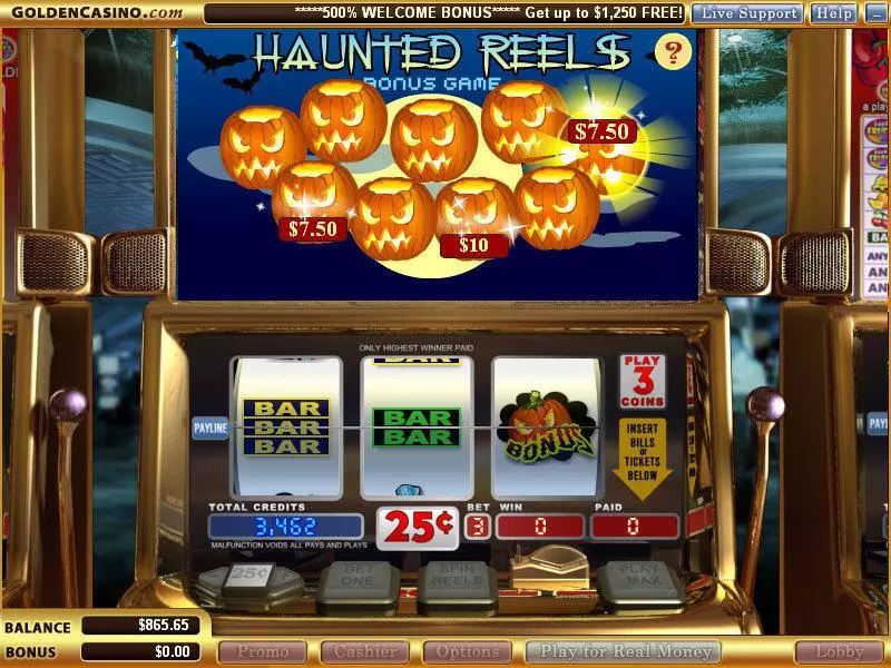 Haunted Reels Vegas Technology Slots - Bonus 1