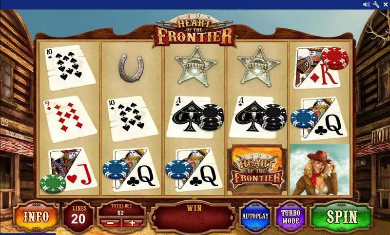 Heart of the Frontier PlayTech Slots - Main Screen Reels