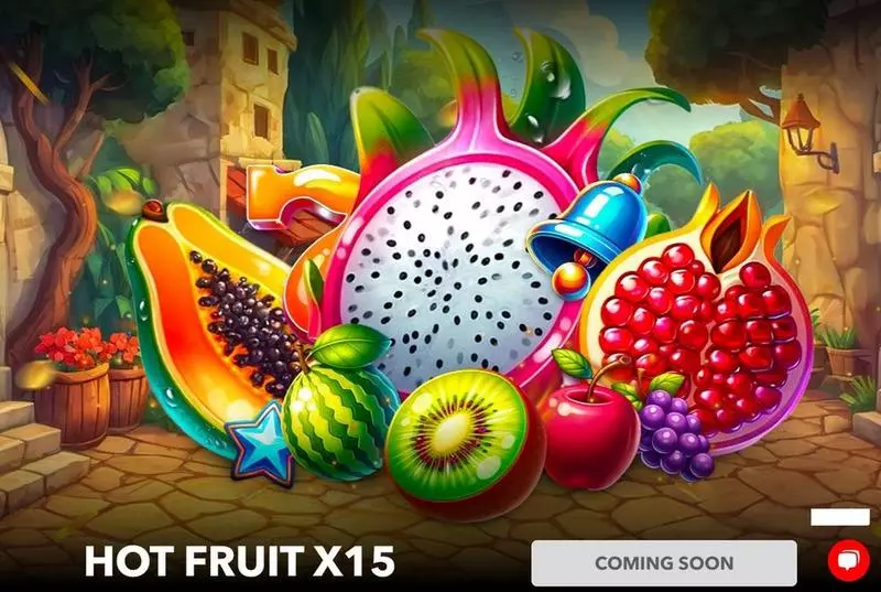 Hot Fruit x15 Mascot Gaming Slots - Introduction Screen