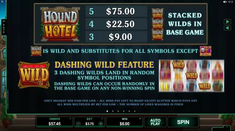 Hound Hotel Microgaming Slots - Info and Rules