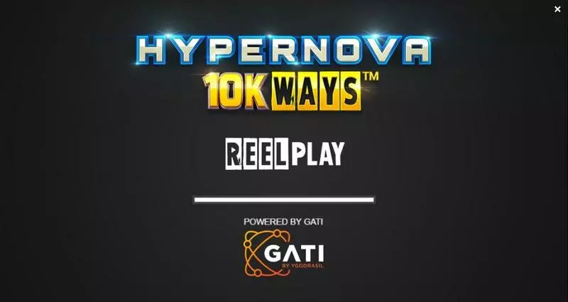 Hypernova 10K Ways ReelPlay Slots - Introduction Screen