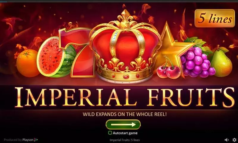Imperial Fruits Playson Slots - Info and Rules