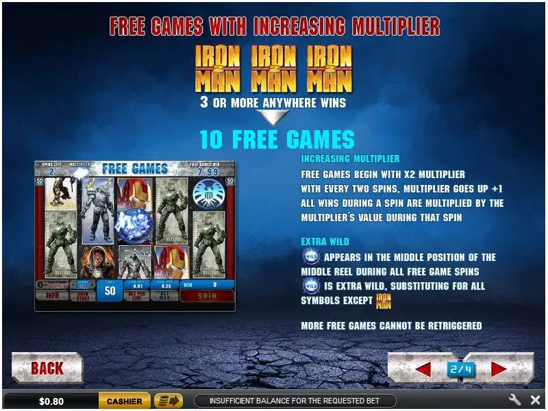 Iron Man 2 50 Line PlayTech Slots - Bonus 1
