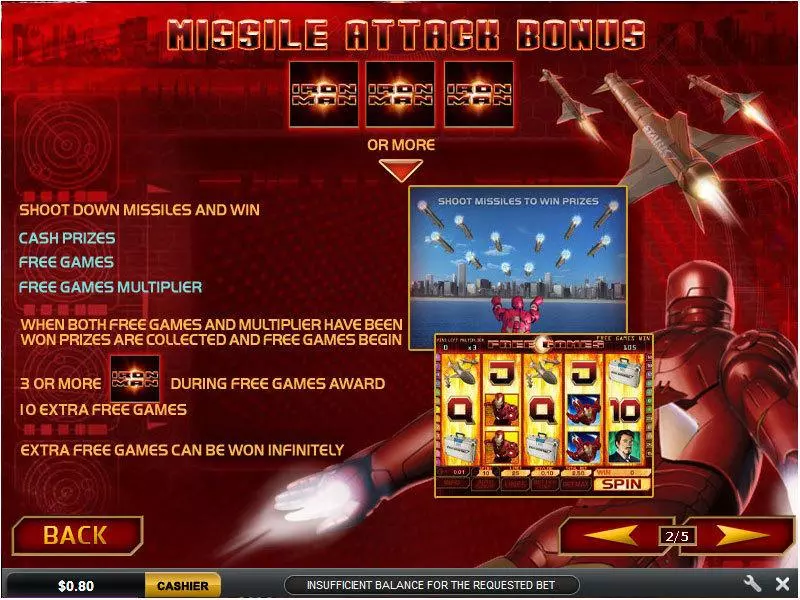 Iron Man PlayTech Slots - Bonus 1