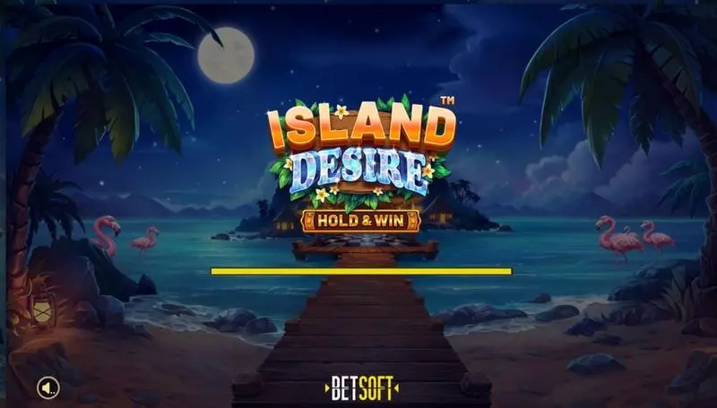 Island Desire - Hold & Win BetSoft Slots - Introduction Screen
