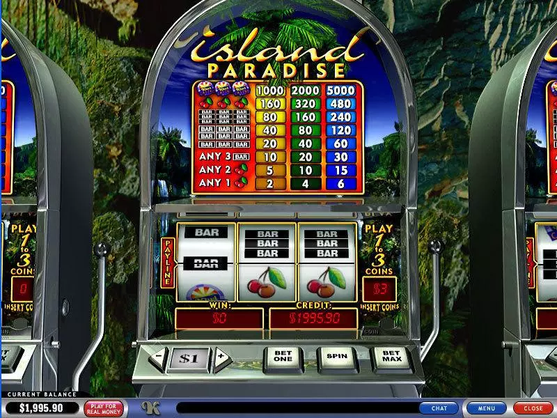 Island Paradise PlayTech Slots - Main Screen Reels