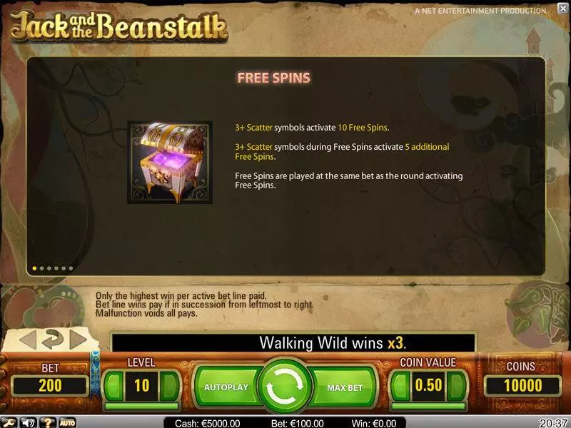 Jack and the Beanstalk NetEnt Slots - Bonus 2