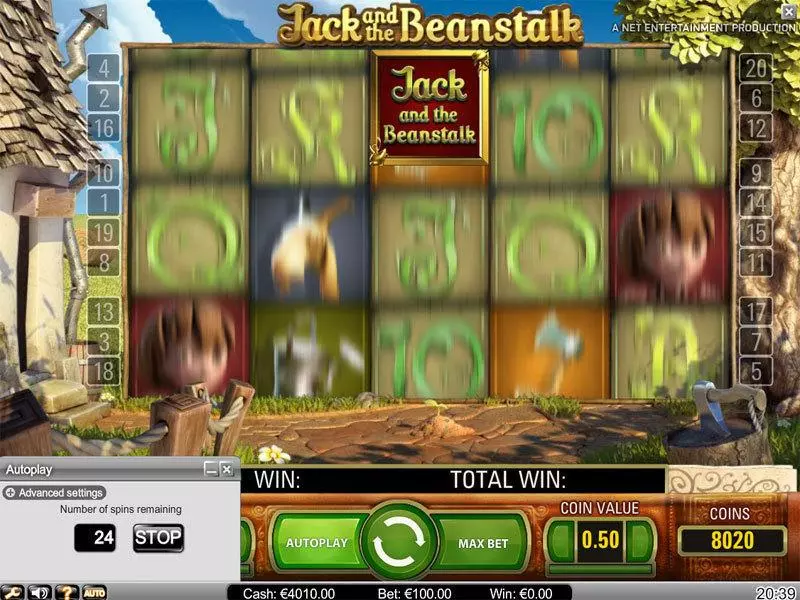 Jack and the Beanstalk NetEnt Slots - Bonus 3