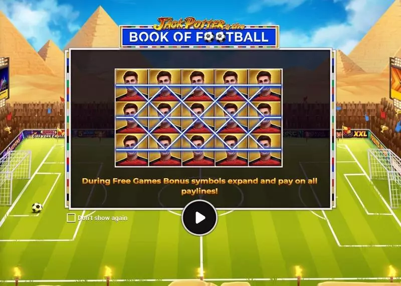 Jack Potter The Book Of Football Apparat Gaming Slots - Main Screen Reels