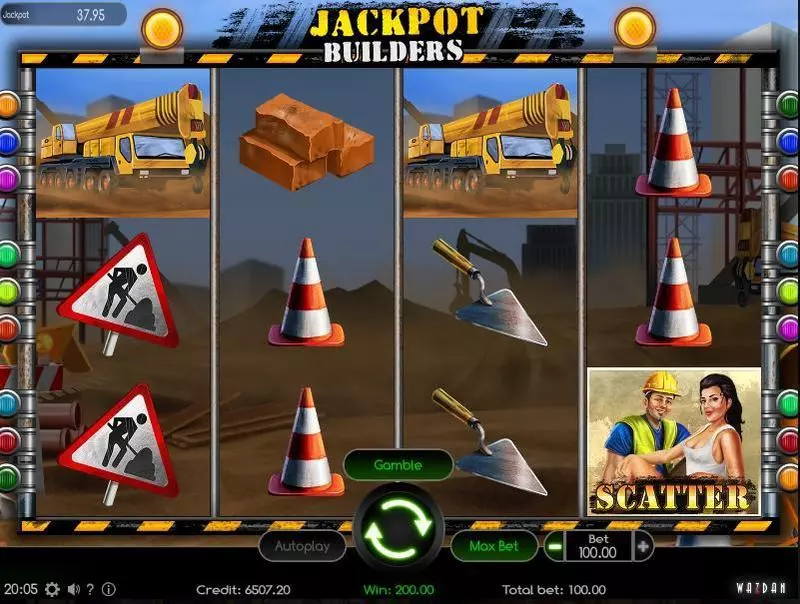 Jackpot Builders Wazdan Slots - Main Screen Reels
