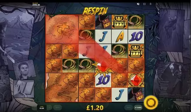 Jackpot Quest Red Tiger Gaming Slots - Main Screen Reels