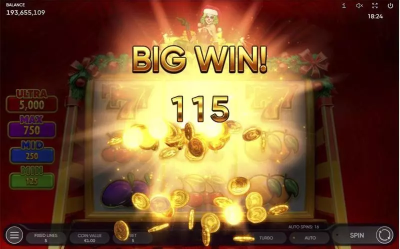 Jolly Santa Endorphina Slots - Winning Screenshot