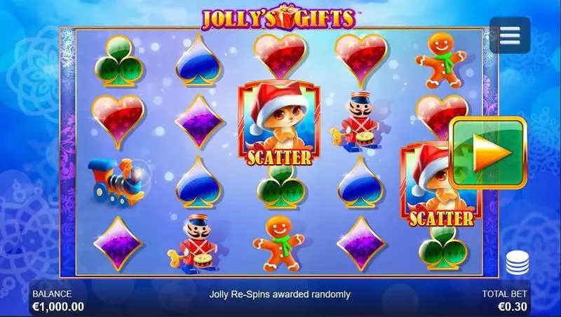 Jolly's Gifts  Side City Slots - Main Screen Reels