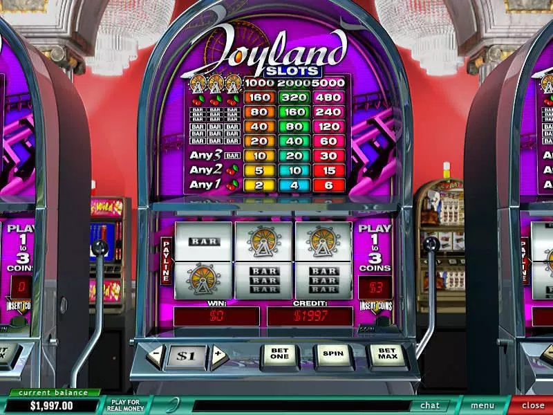 Joyland PlayTech Slots - Main Screen Reels