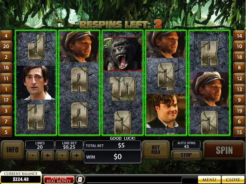 King Kong PlayTech Slots - Bonus 2