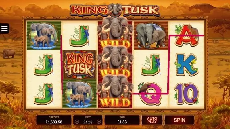 King Tusk Microgaming Slots - Bonus 1