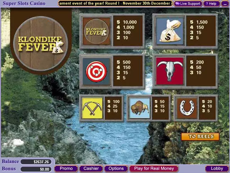 Klondike Fever Vegas Technology Slots - Info and Rules