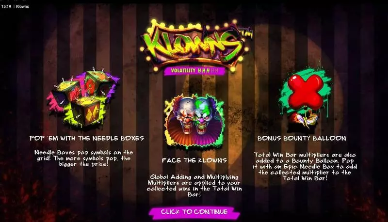 Klowns Hacksaw Gaming Slots - Info and Rules