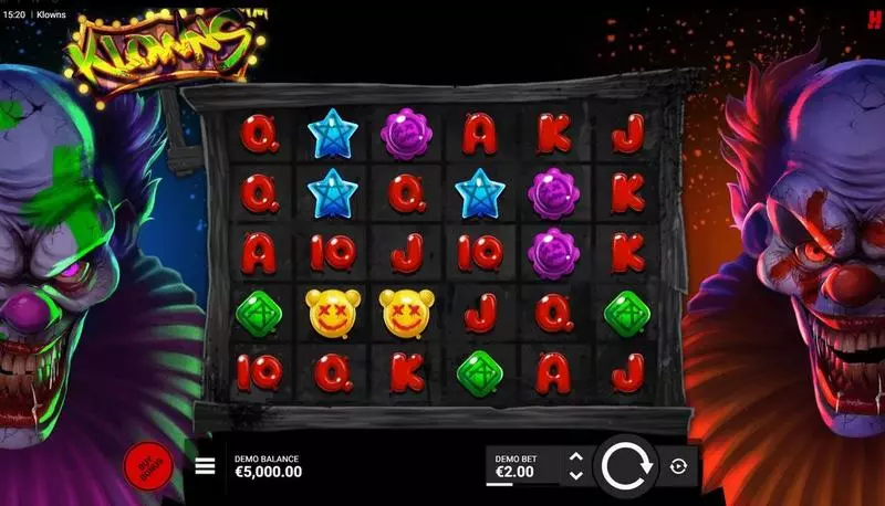 Klowns Hacksaw Gaming Slots - Main Screen Reels